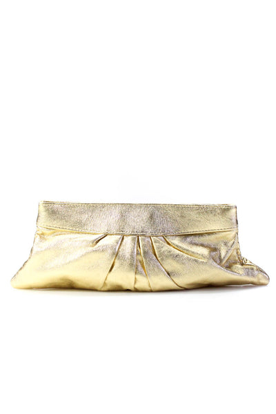 Lauren Merkin Women's Magnetic Closure Envelope Clutch Handbag Gold Size M