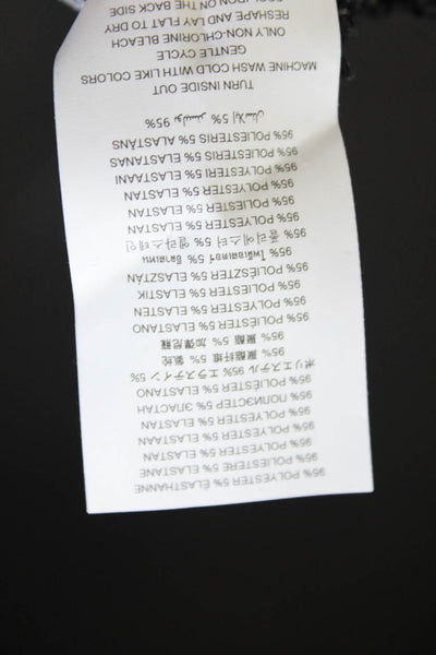 Michael Michael Kors Womens Long Sleeve Graphic Print Shift Dress Black Size M