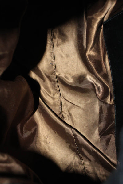 Love Moschino Womens Leather Gold Tone Hardware Tote Bag Black Large Handbag