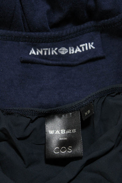 COS Antik Batik Women's V-Neck Knee Length Bodycon Dress Blue Size XS, Lot 2
