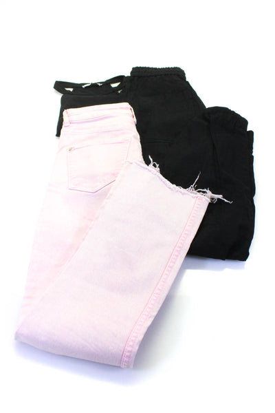 Zara Womens Sleeveless Pullover Halter Top Jeans Pants Black Size XS S 2 Lot 3