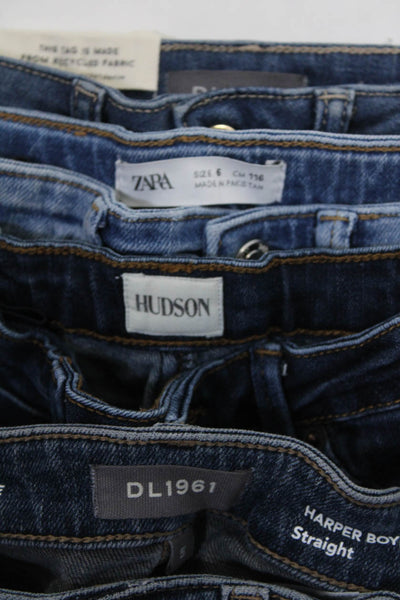 Zara DL1961 Hudson Girls Skinny Ankle Jeans Blue Denim Size 5-6 6X Lot 4