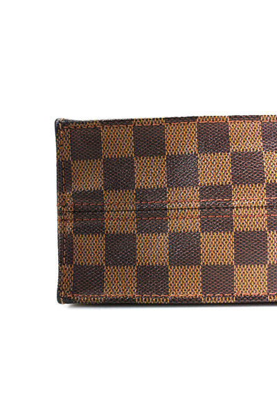 Louis Vuitton Womens Sac Plat Brown Damer Ebene Coated Canvas Tote Handbag
