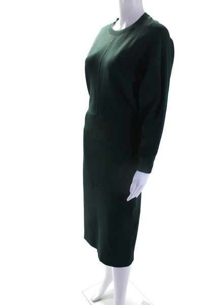 COS Womens Dolman Long Sleeves Pencil Dress Emerald Green Size Small