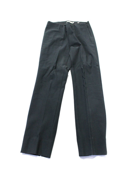 Vince Womens Gray Cotton Mid-Rise Pleated Slim Straight Pants Size XS 2 lot 2
