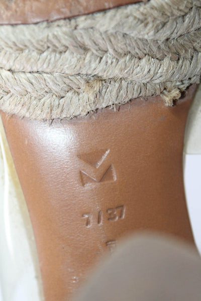 Mercedes Castillo Womens Espadrille Open Toe Platform Block Heels Clear Size 7