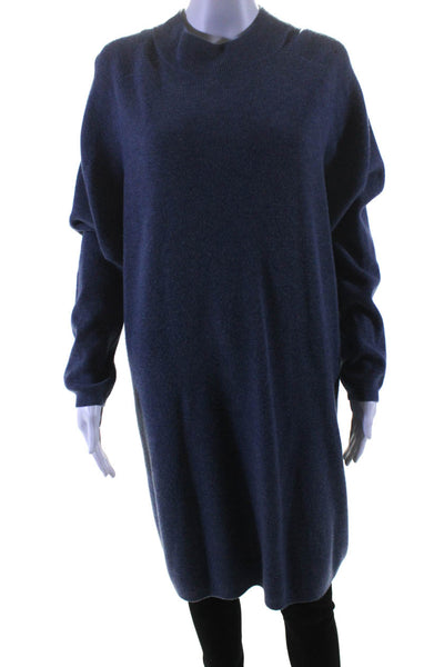 Hatch Womens Long Sleeves Pullover Maternity Sweater Blue Wool Size 3