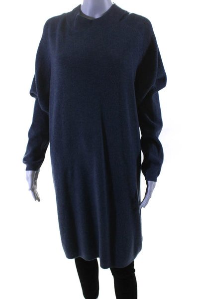 Hatch Womens Long Sleeves Pullover Maternity Sweater Blue Wool Size 3
