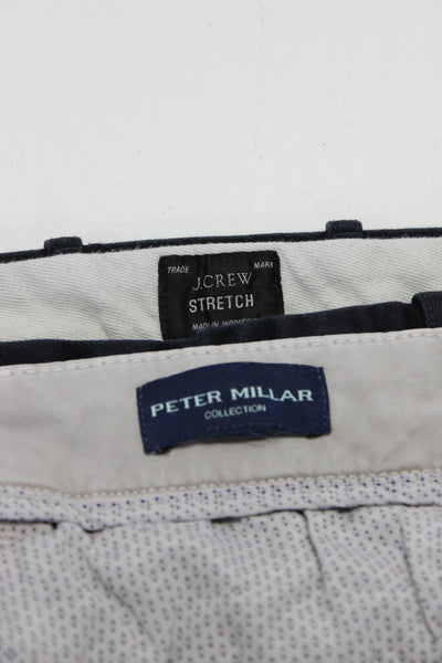 Peter Millar J Crew Mens Khaki Shorts Pants Beige Black Size 33 32X30 Lot 2