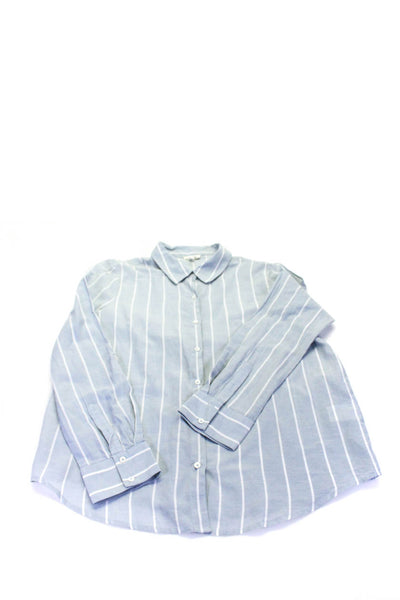 Rails Soft Joie Womens Collared Striped Shirts Blue White Small Medium Lot 2