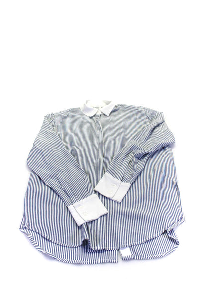 Rails Soft Joie Womens Collared Striped Shirts Blue White Small Medium Lot 2