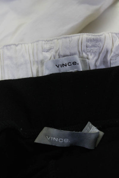 Vince Womens Ankle Leggings Straight Leg Pants White Black Size Small 6 Lot 2