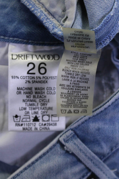 Elie Tahari Driftwood Womens Cotton Skinny Leg Jeans Light Blue Size 2 26 Lot 2