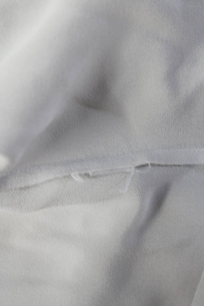 Everlane Womens Light Gray Collar Long Sleeve Button Down Blouse Top Size 4