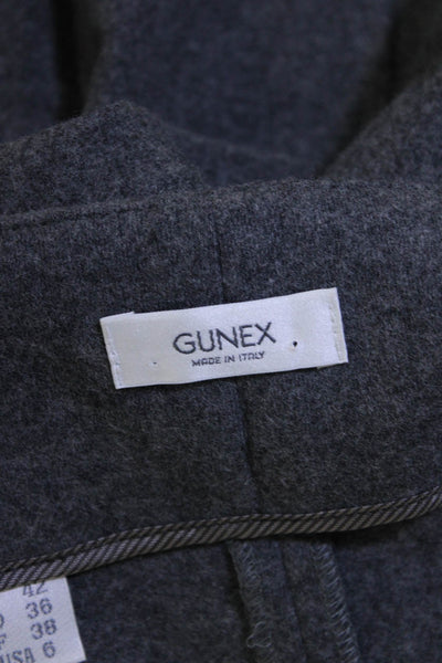 Gunex Womens Dark Gray Side Zip Midi Pencil Skirt Size 6