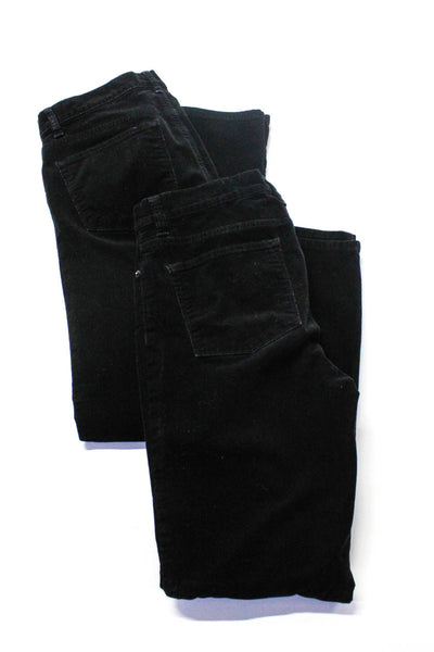 LRL Lauren Jeans Womens Corduroy Bootcut Straight Pants Black Size 8 Lot 2