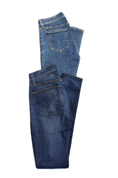Hudson Rag & Bone Womens Distressed Capri Skinny Jeans Blue Size 24 Lot 2