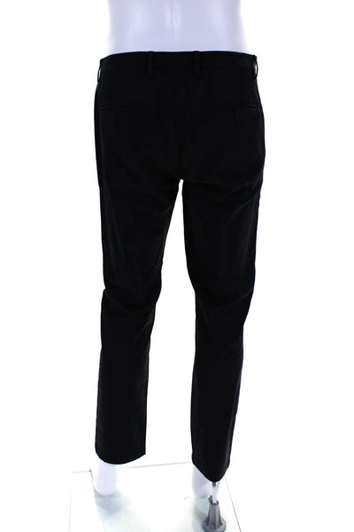 Theory Mens Stretch Slim Fit Straight Flat Front Dress Pants Navy Blue Size 33