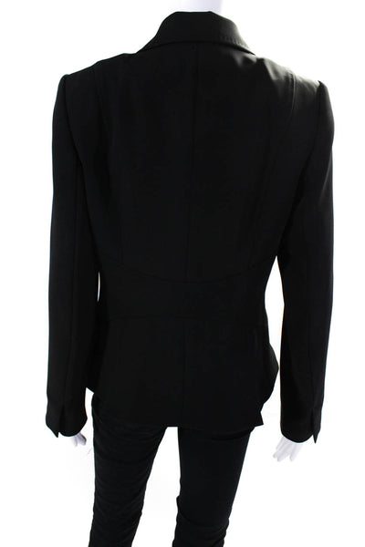 Ted Baker London Women's Collared Long Sleeves Lined Blazer Black Size 3