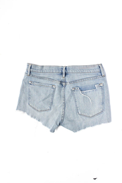 Frame Denim J Brand Womens Cut Off Shorts Straight Jeans Blue Size 26 31 Lot 2