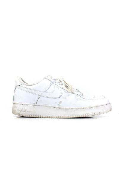 Nike Men's Round Toe Lace Up Leather Rubber Sole Sneakers White Size 10.5