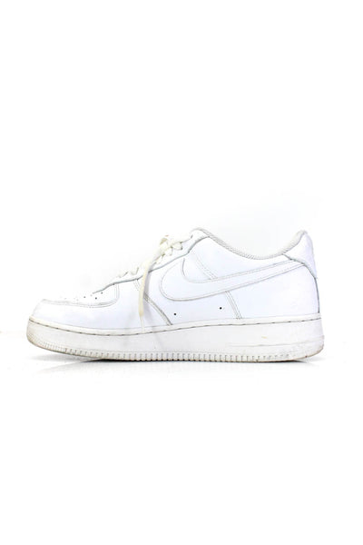 Nike Men's Round Toe Lace Up Leather Rubber Sole Sneakers White Size 10.5