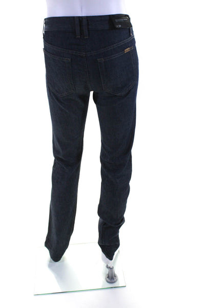 Joes Mens Cotton Buttoned Zipped Dark Wash Straight Leg Jeans Blue Size EUR28