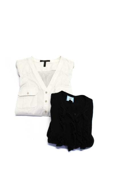 BCBG Max Azria Ginny H Womens Button Down Shirt Cardigan Size Medium Lot 2