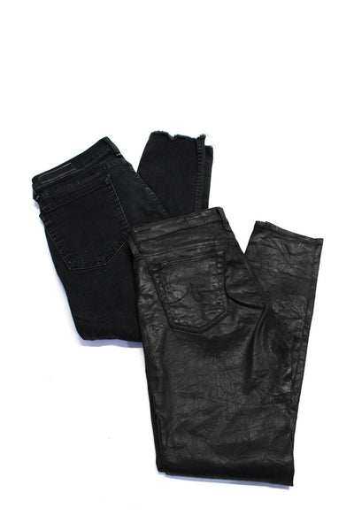 Rag & Bone Adriano Goldschmied Womens Dre Legging Jeans Black Size 27 28 Lot 2