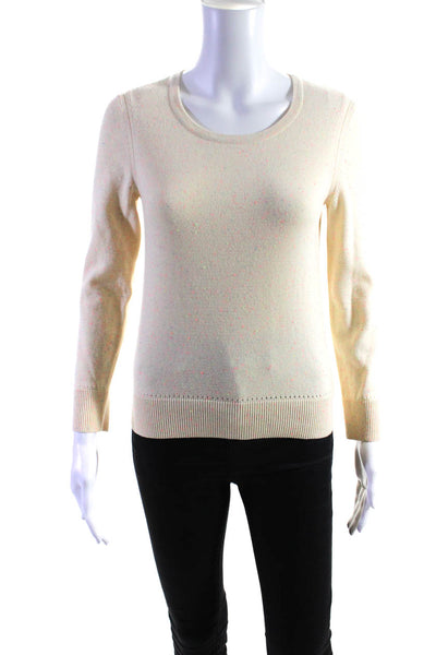 Rag & Bone Women's Crew Neck Long Sleeves Pullover Sweater Beige Size XS