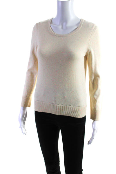 Rag & Bone Women's Crew Neck Long Sleeves Pullover Sweater Beige Size XS