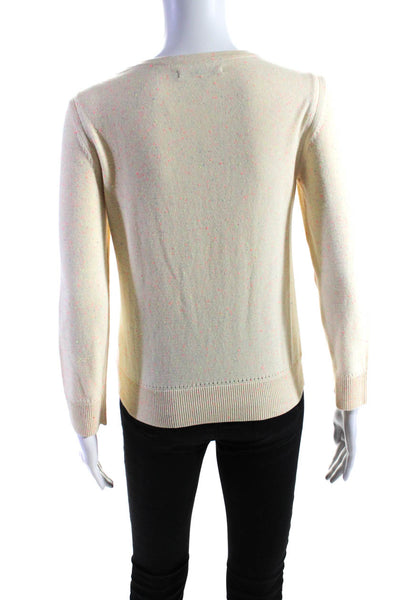 Rag & Bone Women's Crew Neck Long Sleeves Pullover Sweater Beige Size XS