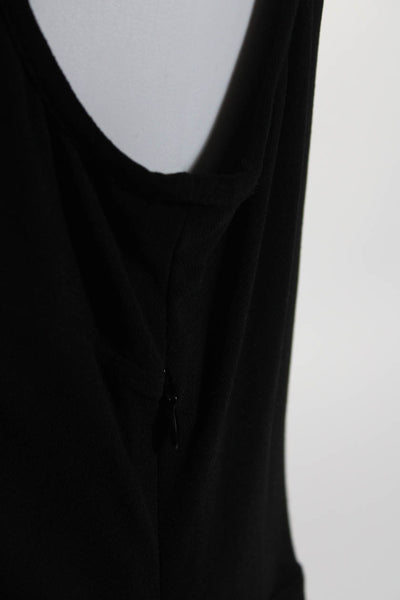 Rachel Rachel Roy Womens Sleeveless Asymmetric Shift Dress Black Size L