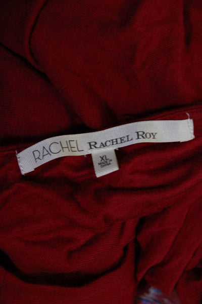 Rachel Rachel Roy Womens Sleeveless Double Lined Shift Dress Red Size XL