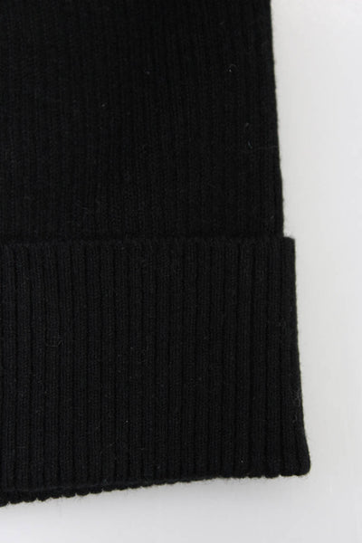Toccin Naadam Womens Knit Cotton Cashmere Beanie Hat Black One Size