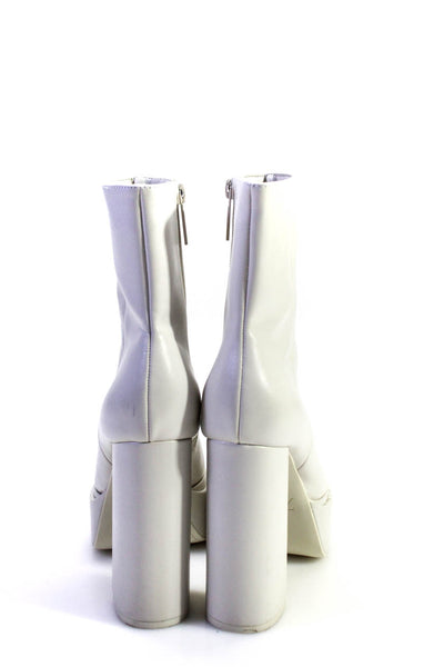 Zara Steve Madden Womens Ankle Boots White Beige Size 36 6 Lot 2