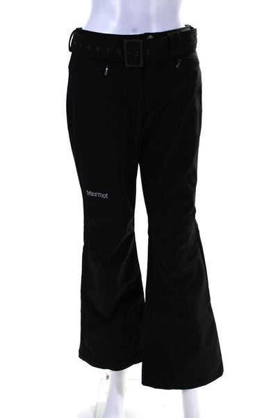 Marmot Womens Belted Insulated Ski Pants Black Size Small