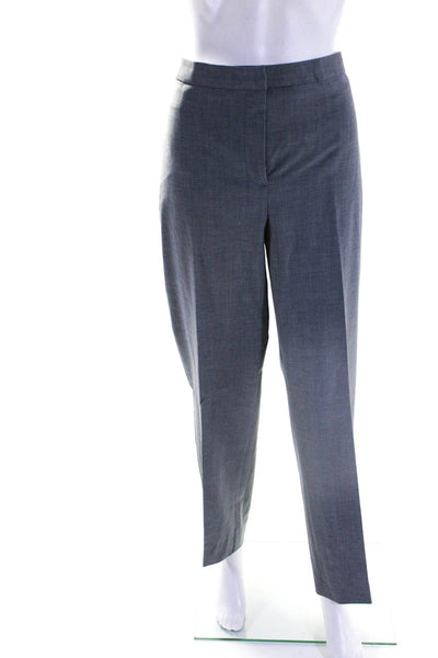 Talbots Womens Two Button Notch Lapel Slim Fit Blazer Pants Suit Gray Size 14