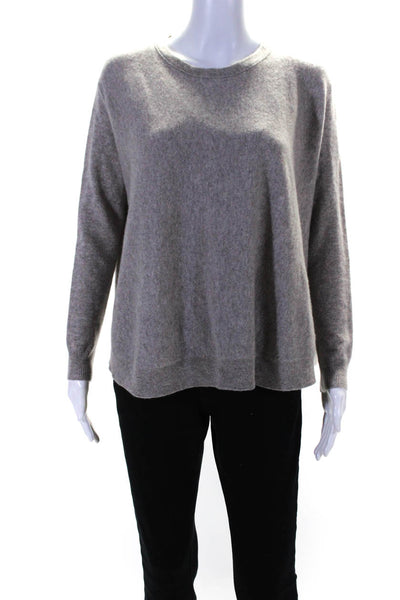 Inhabit Womens Cashmere Crew Neck Pullover Sweater Beige Size Petite