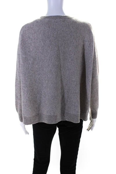 Inhabit Womens Cashmere Crew Neck Pullover Sweater Beige Size Petite