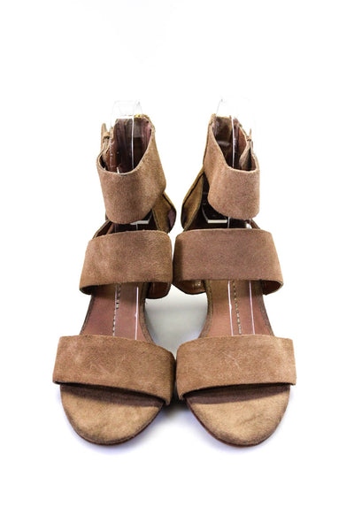Dolce Vita Womens Suede Ankle Strap Wedge Sandals Brown Size 7