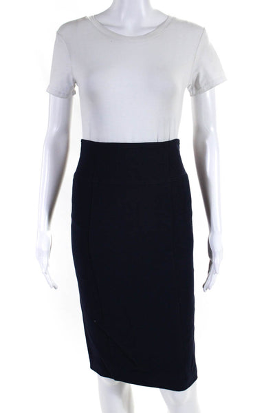 Ralph Lauren Womens Lined Knee Length Pencil Skirt Blue Size 4