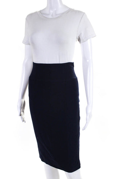 Ralph Lauren Womens Lined Knee Length Pencil Skirt Blue Size 4