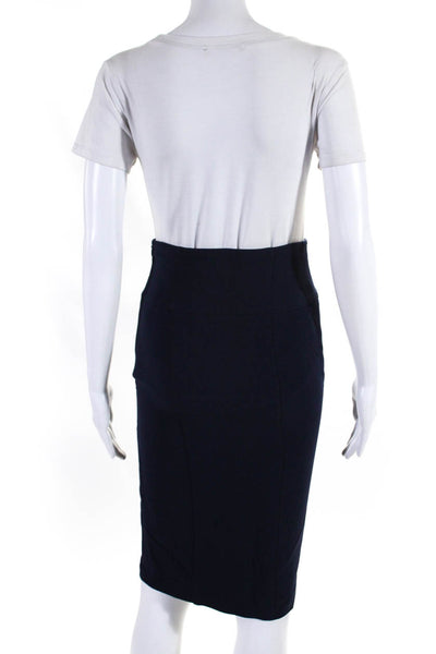 Ralph Lauren Womens Lined Knee Length Pencil Skirt Blue Size 4