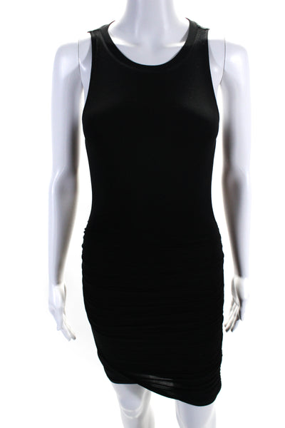 Lovers + Friends Womens Sleeveless Round Neck Short Bodycon Dress Black Size 2XS