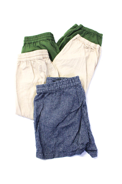 J Crew Womens Cotton Ruche Drawstring Tapered Pants Shorts Green Size 6P S Lot 3