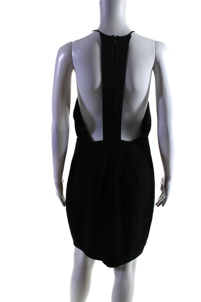 NBD Womens Sleeveless Halter Neck Dress Black Size Small