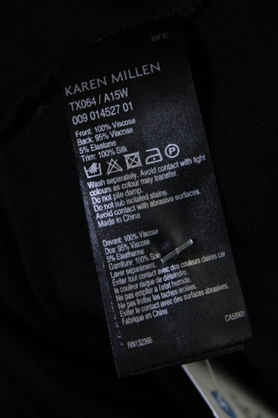 Karen Millen Womens V Neck Pullover Tank Top Black Size 6