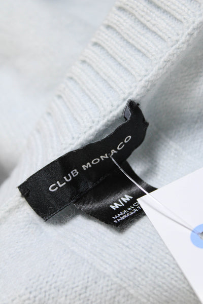 Club Monaco Womens V Neck Button Up Cardigan Sweater Light Blue Size Medium