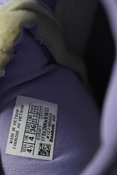 Reebok x Cardi B Womens Chunky Sole Low Top Monochrome Sneakers Purple Size 4.5